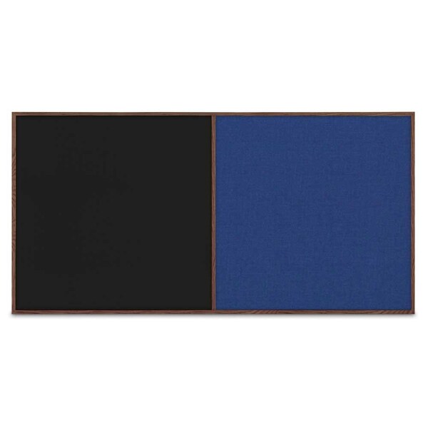 Enclosed Corkboard, 1 Door, 72"x48", 4" Fra, UV3412-BRONZE-BLACK